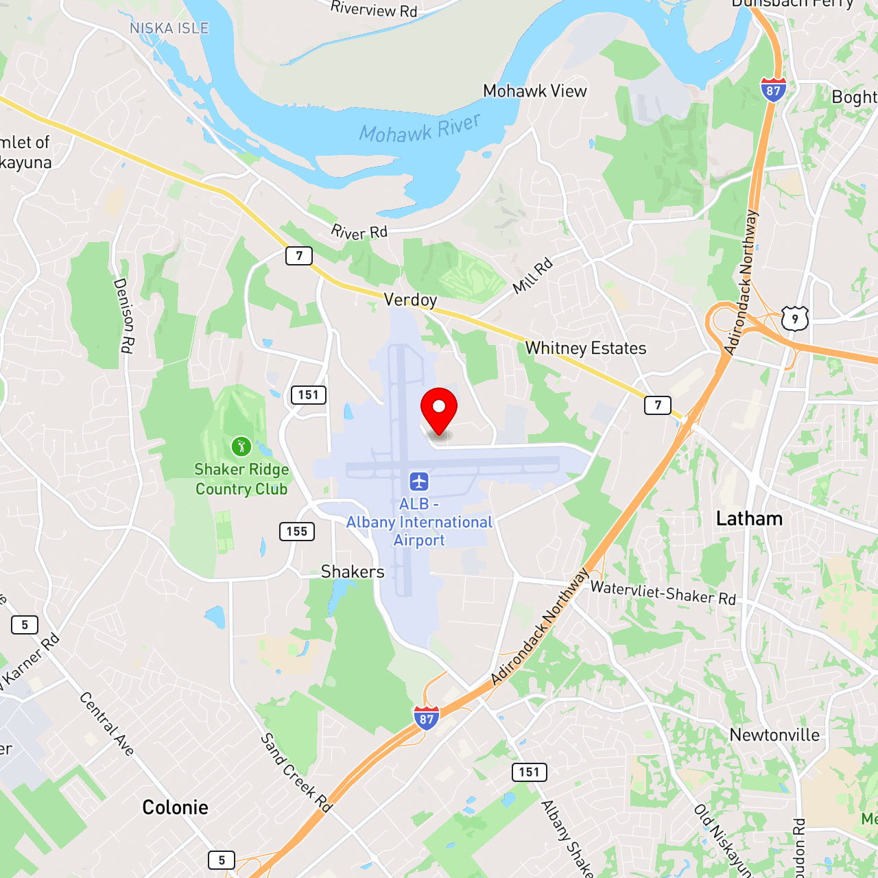 23936 Latham NY ["Hauling"] map